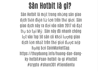 s n hotbit l g s n hotbit l m t trong