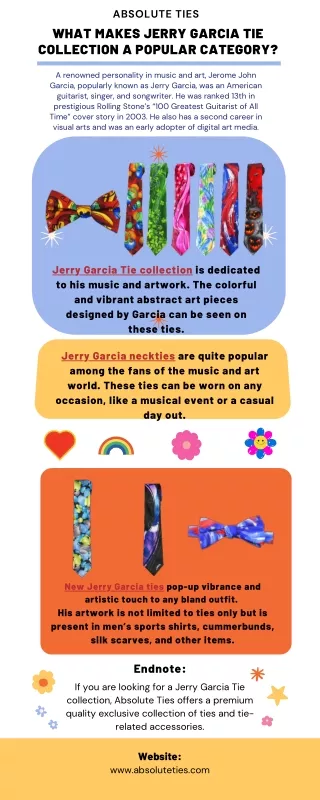 What makes Jerry Garcia Tie Collection a Popular Category