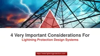 4 Very Important Considerations For Lightning Protection Design Systems