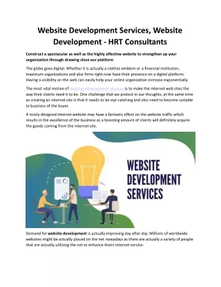 Website Development Services