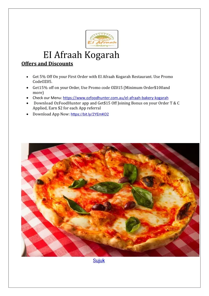 ei afraah kogarah offers and discounts