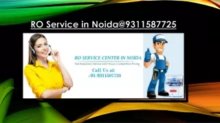 RO Service in Noida @9311587725