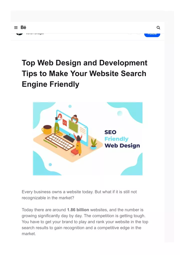 top web design tips to make your website