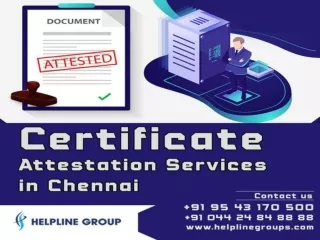 Attestation Services in Chennai