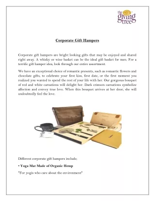 Corporate Gift Hampers