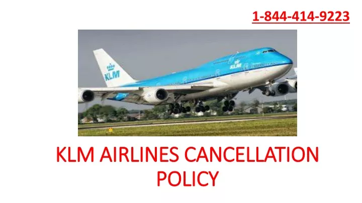 klm airlines cancellation policy