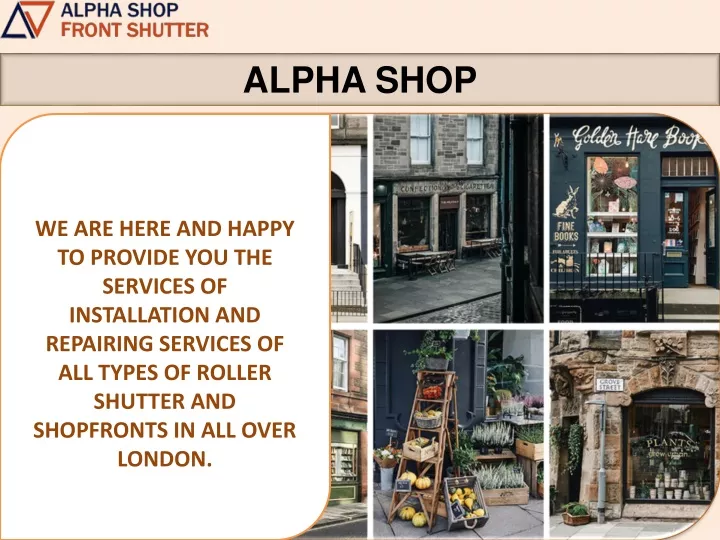 alpha shop