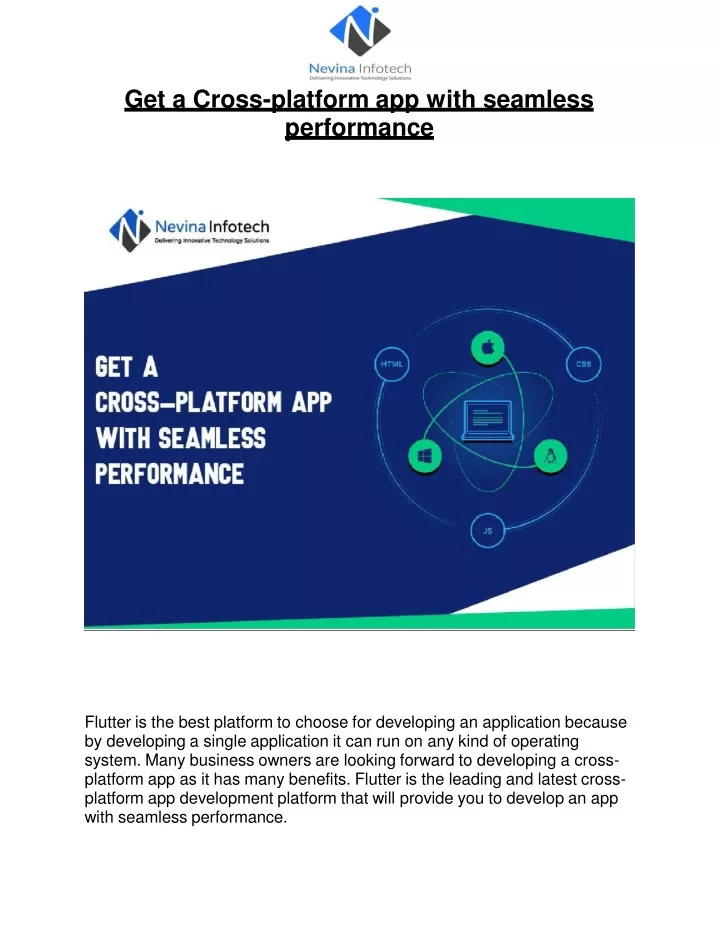get a cross platform app with seamless performance