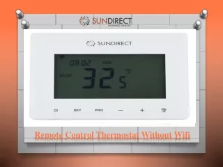 remote control thermostat without wifi