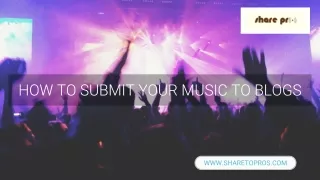 Submitting Music To Blogs