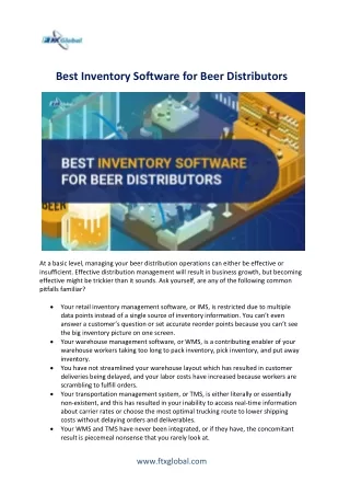 Best Automated Inventory Management Software for Beer Distributors