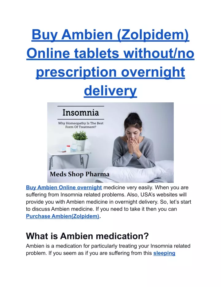 buy ambien zolpidem online tablets without