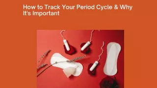 How to Track Your Period Cycle & Why It's Important - Dro Health
