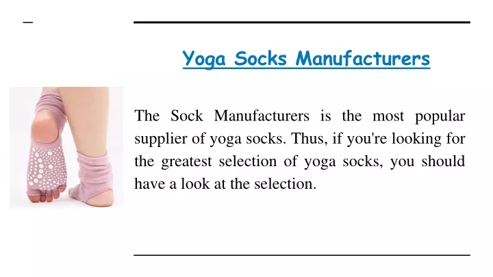 yoga socks manufacturers