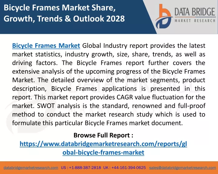 bicycle frames market share growth trends outlook