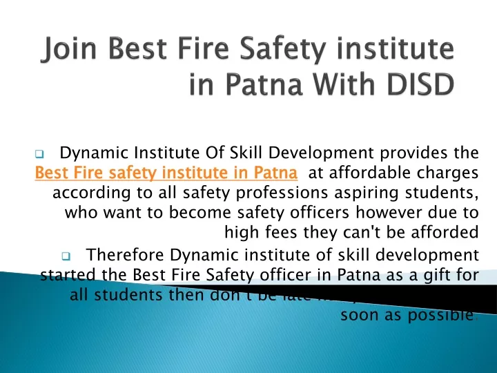 dynamic institute of skill development provides