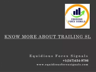 KNOW MORE ABOUT TRAILING SL