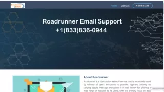 Roadrunner Support Number 1-833-836-0944 Roadrunner Toll-Free Number