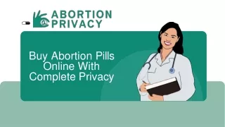 Buy Abortion Pills Online With Complete Privacy