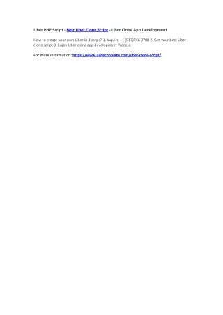 uber php script best uber clone script uber clone
