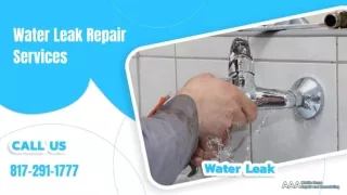 Best Water Leak Repair Services In Texas | AAAMobileHomeRepairs