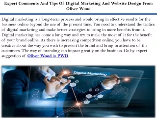 Expert Comments And Tips Of Digital Marketing And Website Design From Oliver Woo