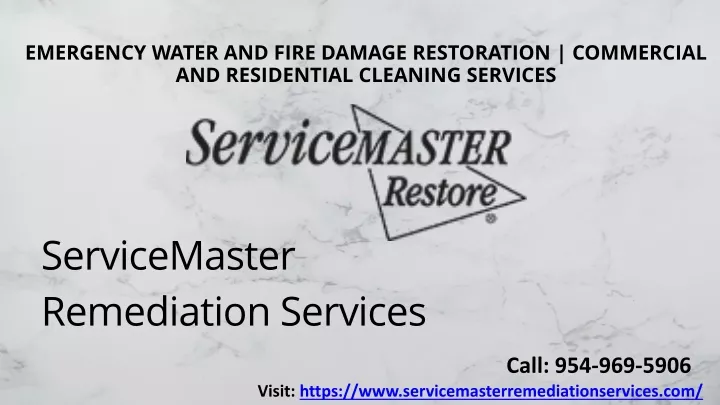 emergency water and fire damage restoration