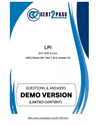 LPI 201-450 Exam Questions - Success Secret (2021)
