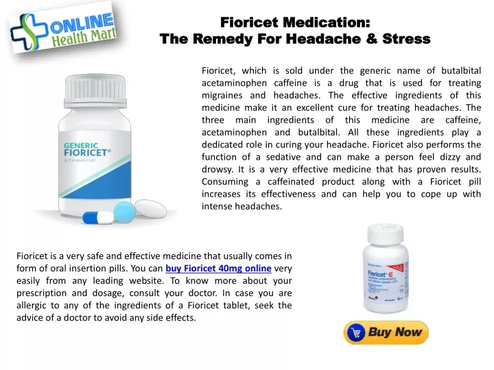 fioricet medication the remedy for headache stress