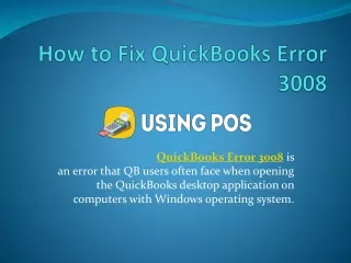 how to fix quickbooks error 3008