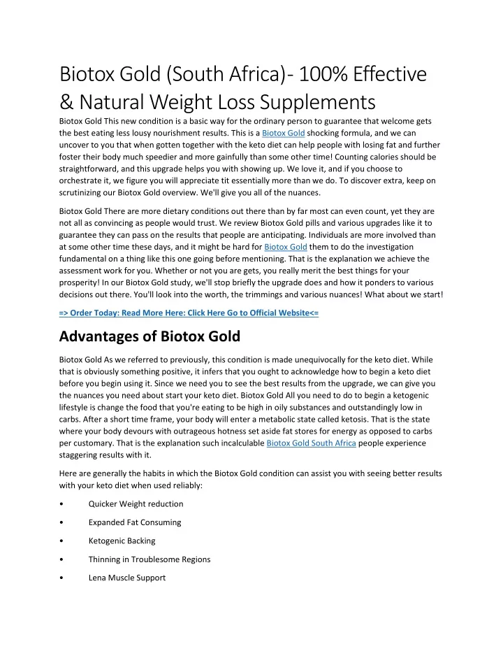 biotox gold south africa 100 effective natural