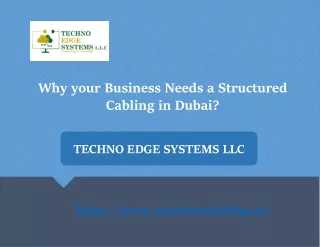 why your business needs a structured cabling