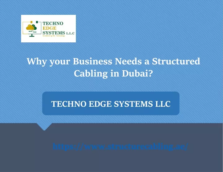 why your business needs a structured cabling