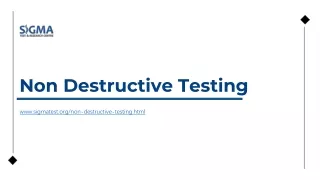 Non Destructive Testing Lab
