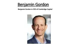 Benjamin Gordon Palm Beach