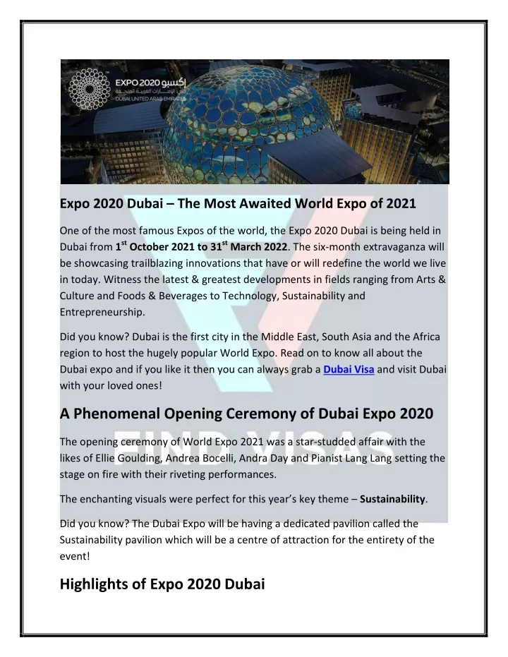 expo 2020 dubai the most awaited world expo