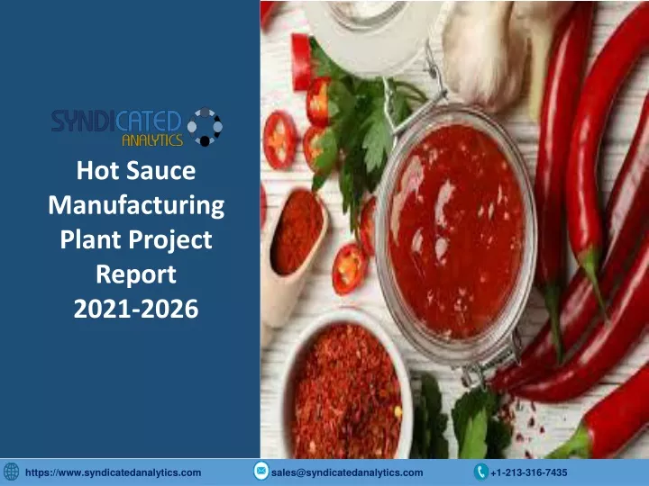 hot sauce manufacturing plant project report 2021