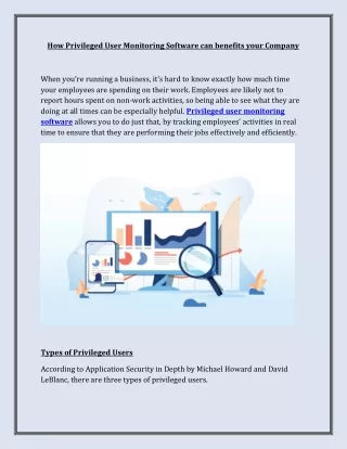 how privileged user monitoring software