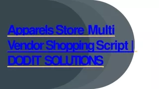 apparels store multi
