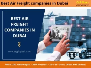 Best Air Freight companies in Dubai