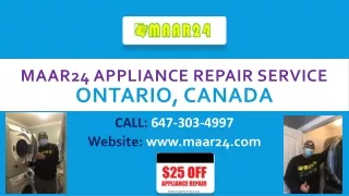 maar24 appliance repair service ontario canada