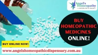 Buy Homeopathic Medicines Online - Angels Homeopathy