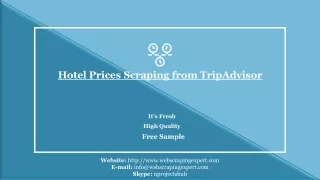 hotel prices scraping from tripadvisor