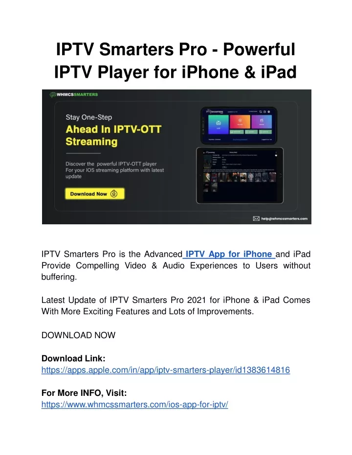 iptv smarters pro powerful iptv player for iphone ipad