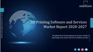 3d printing software and services market report