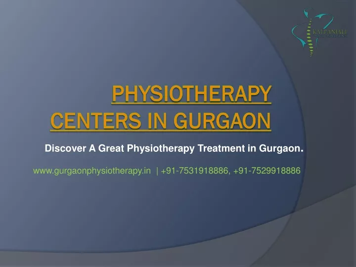 discover a great physiotherapy treatment in gurgaon