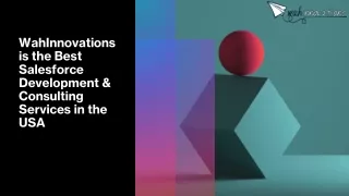 wahinnovations is the best salesforce development consulting services in the usa
