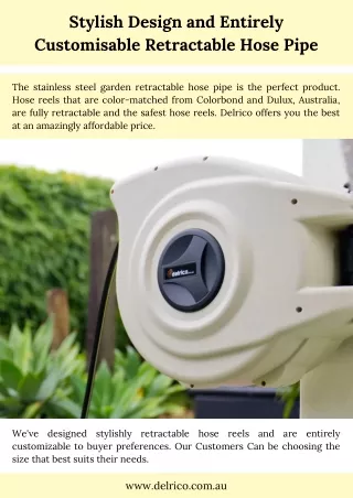 stylish design and entirely customisable