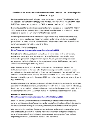 the electronic access control systems market