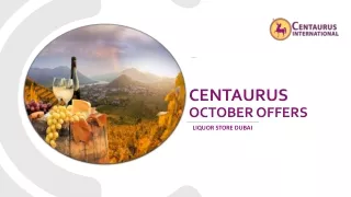 Centaurus International Special Offers - October 2021